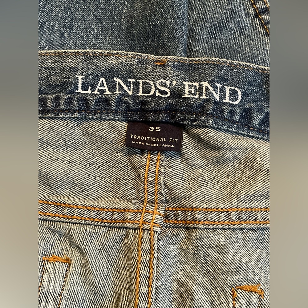 Land’s End Men's Stretch Comfort Waist Traditional Fit Jean 35 - Picture 7 of 7